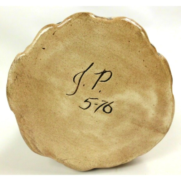 Vintage 1970's Mushroom Tree Stump Creamer Pitcher Hand Painted Cottagecore 7 In - Picture 5 of 5